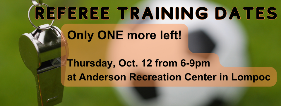 Referee Training Dates